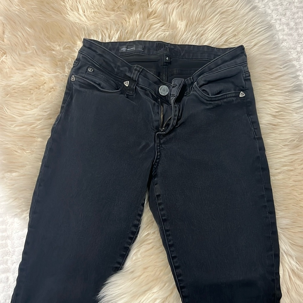 Ankle skinny black jeans